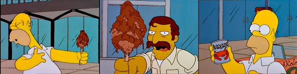 Figura 4 - Homer Simpson alle prese con Khlav Kalash e succo di granchio.